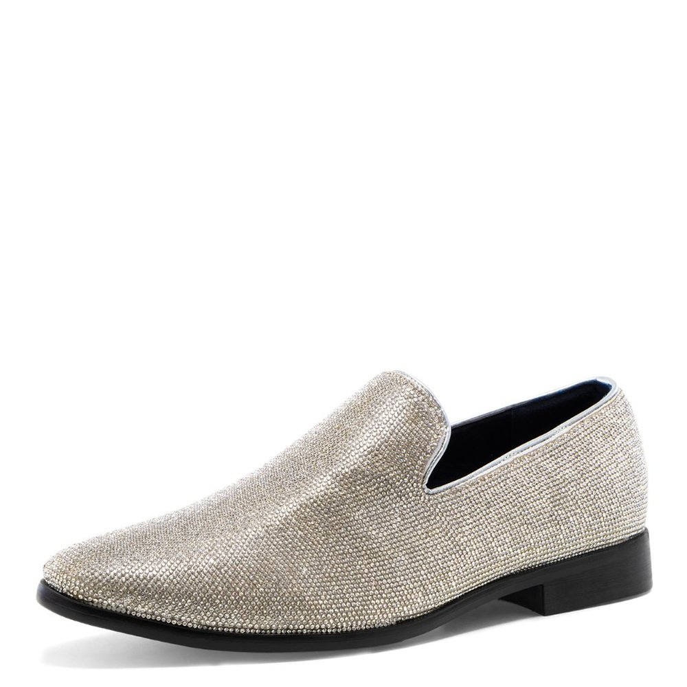 Jump Newyork Jewel Stylish All-over Glitter Upper Casual Loafers for Men